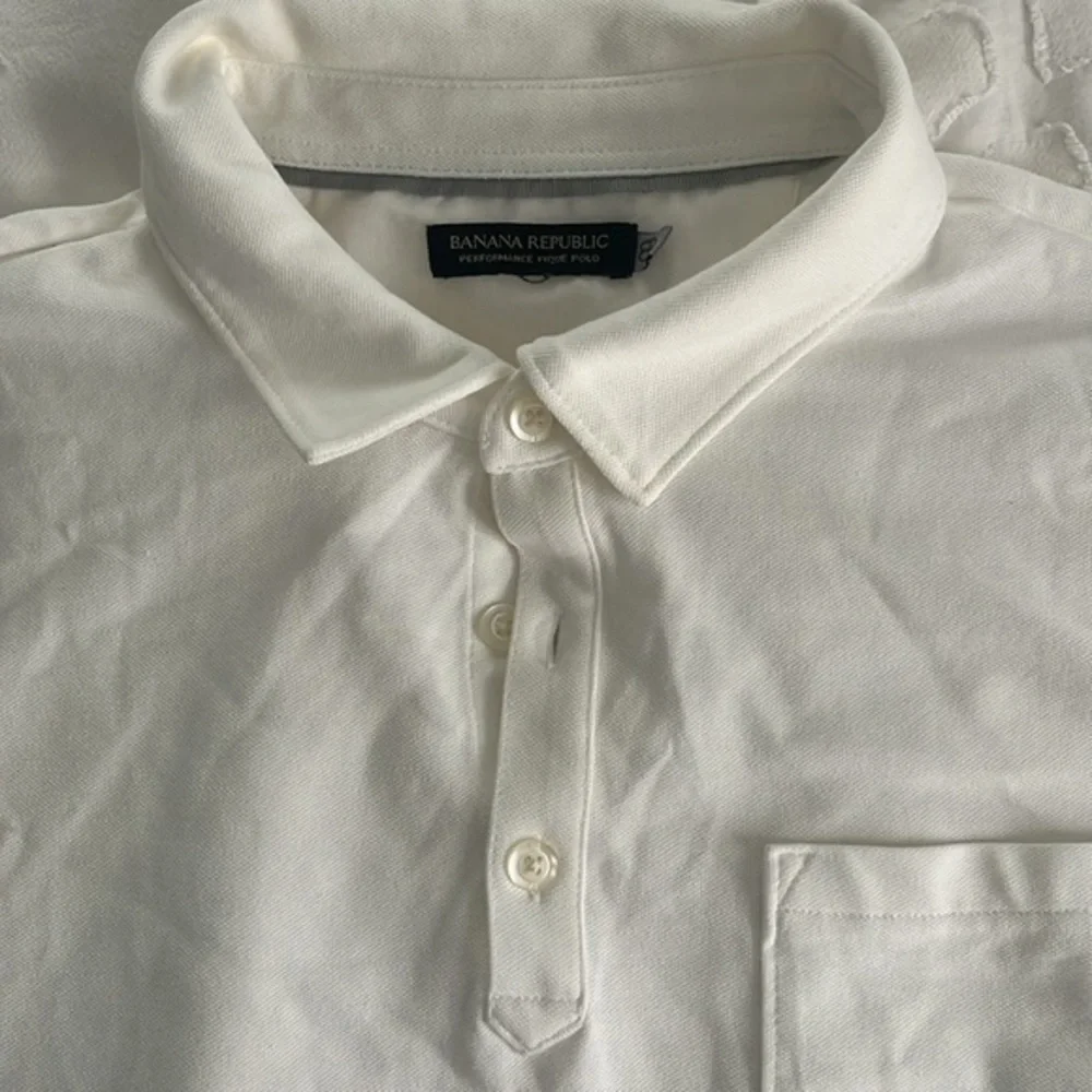 banana republic performance pique polo